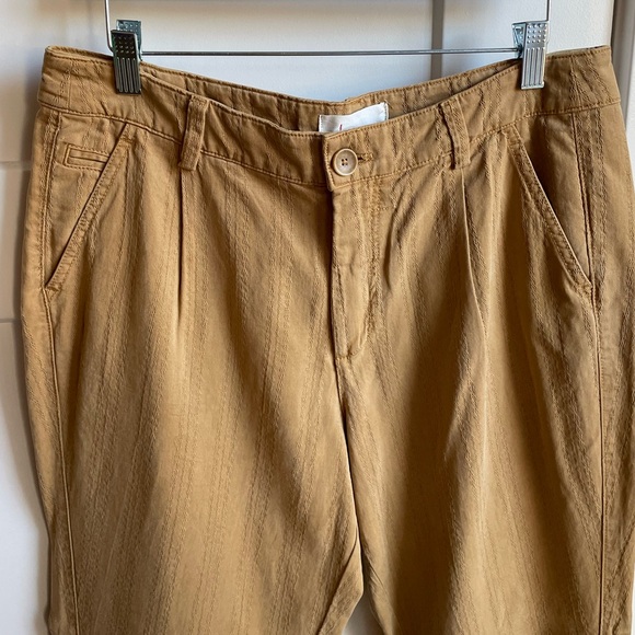 Anthropologie Embrioded Tan Pants - Picture 3 of 11